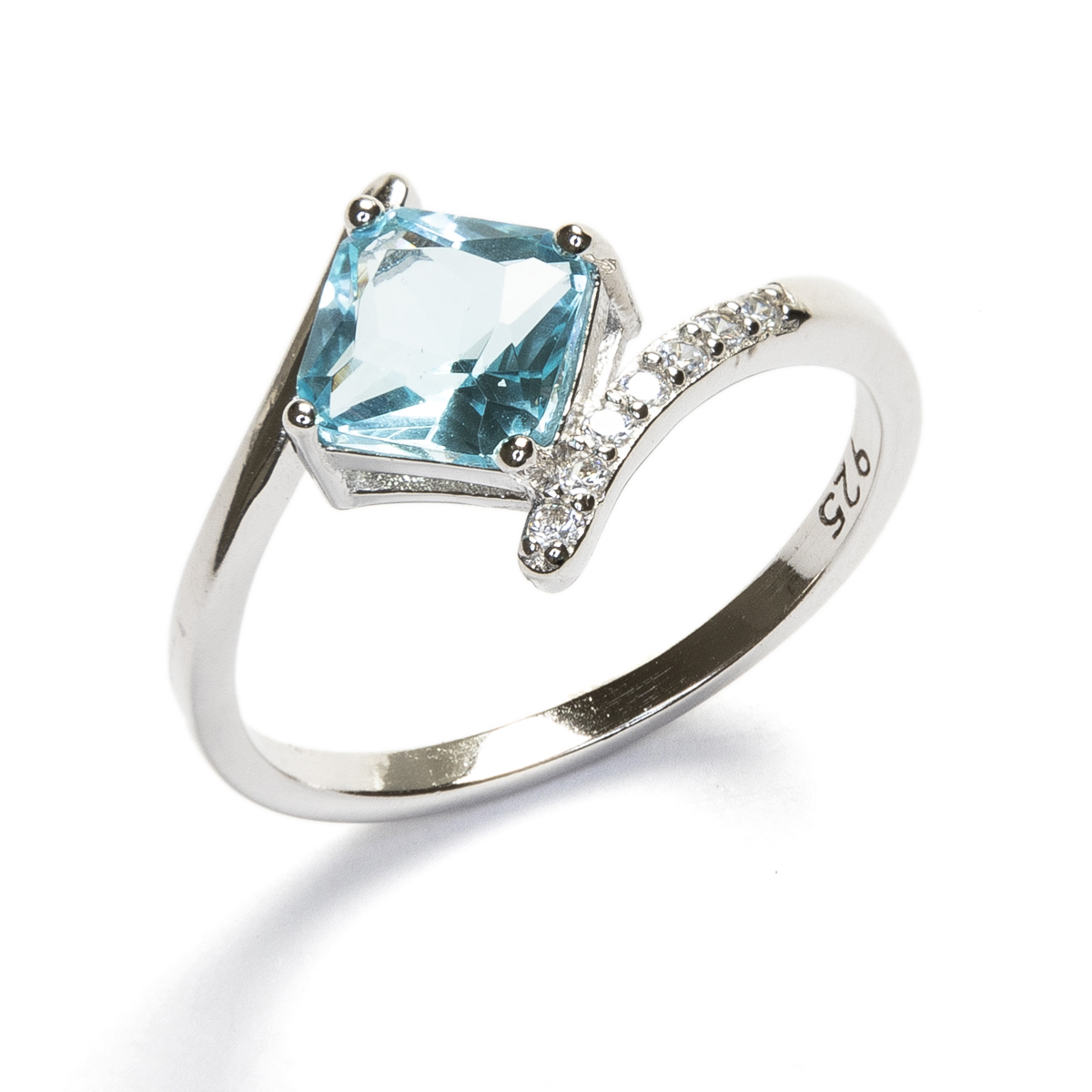 ANILLO PLATA AGUAMARINA