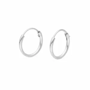 PENDIENTE ARO PLATA 16mm