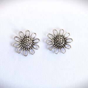 PENDIENTES PLATA FLOR MARGARITA