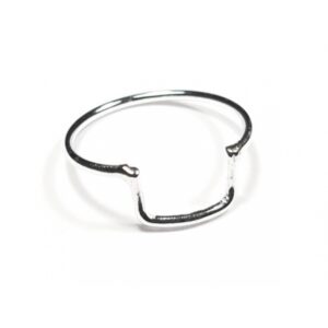 ANILLO PLATA EN U