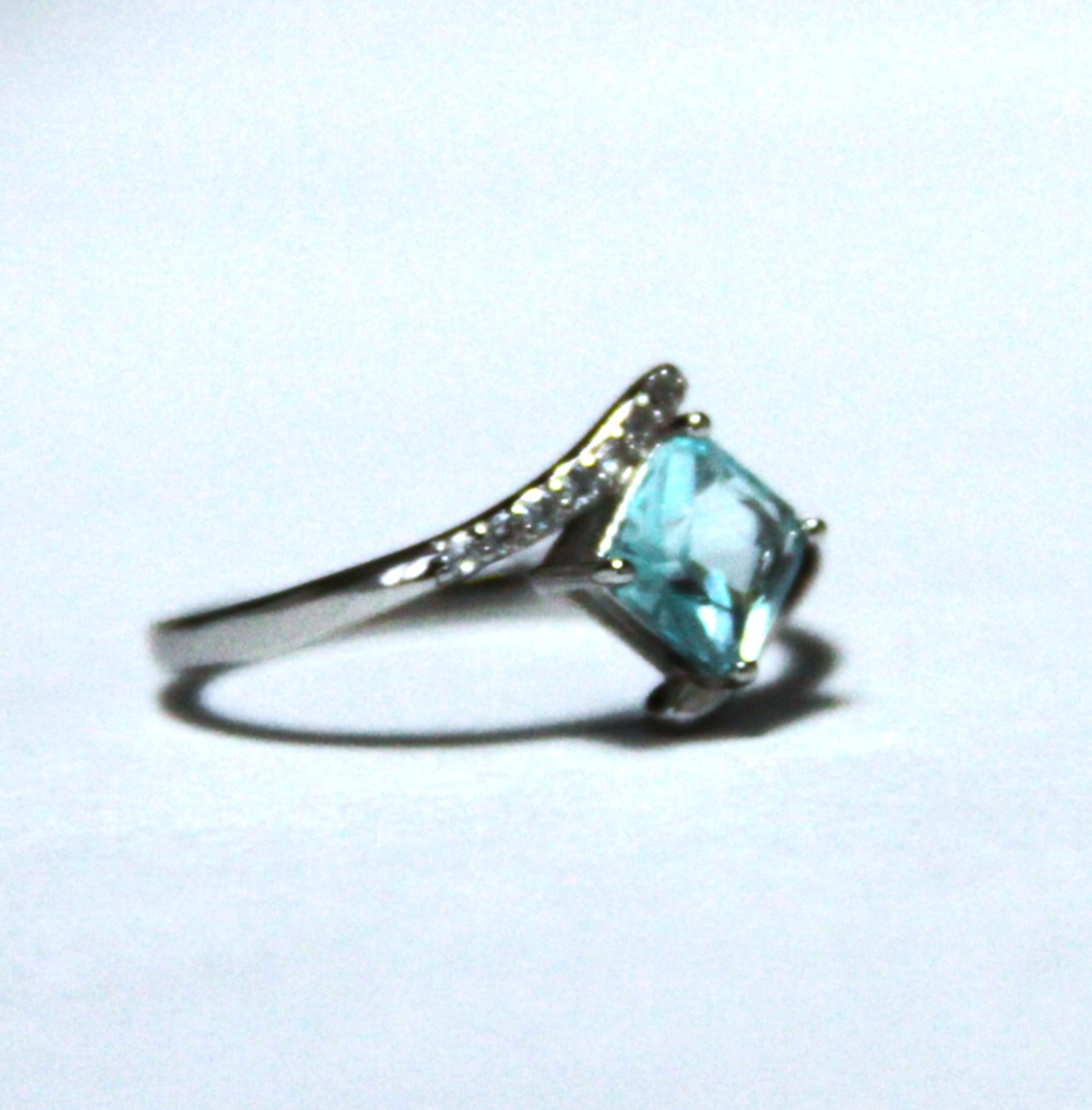 ANILLO PLATA AGUAMARINA - Imagen 2