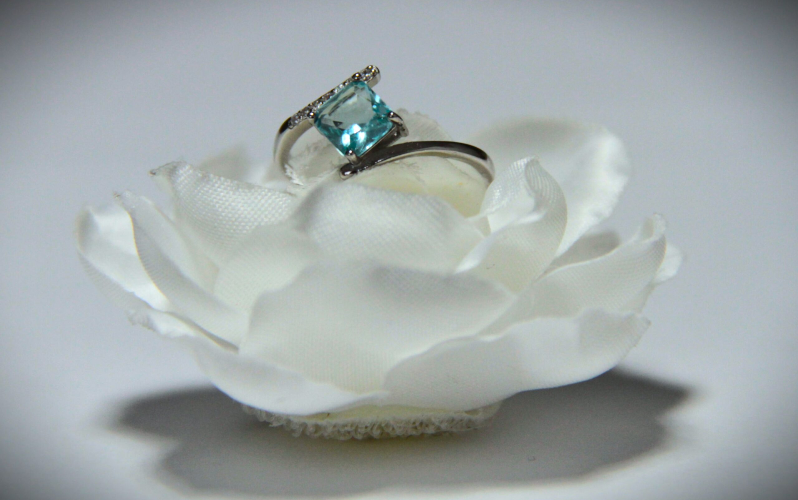 ANILLO PLATA AGUAMARINA - Imagen 3