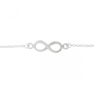 Pulsera Plata Infinito 16,5+2,5cm