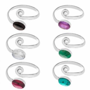 ANILLO AJUSTABLE CON PIEDRA NATURAL