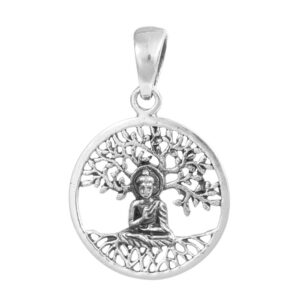 COLGANTE PLATA ARBOL DE LA VIDA BUDA