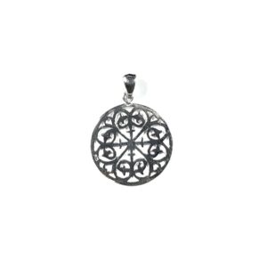 COLGANTE MANDALA PLATA